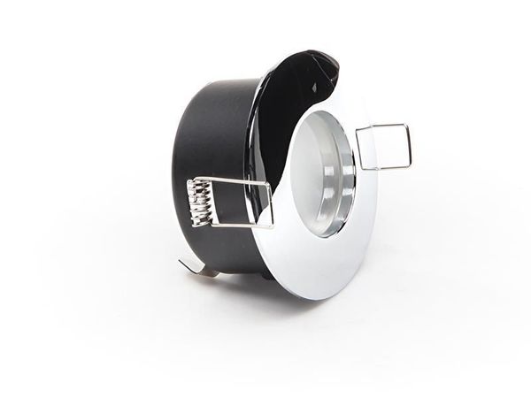 Deko-Light Deckeneinbauring, silber, Chrom, 12V, GU5.3 MR16, max. 35W, IP65 110002