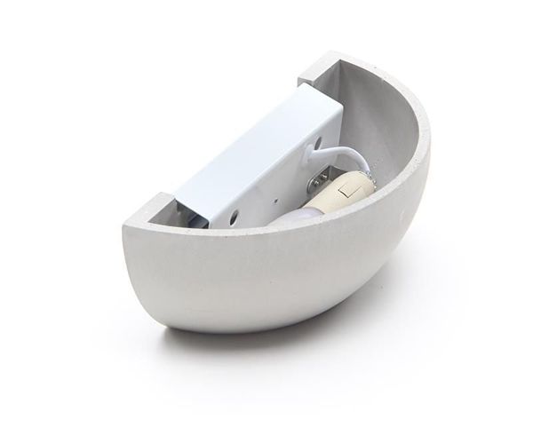 Deko-Light Wandaufbauleuchte Netito II, E14, max. 25W, Beton, grau 341179