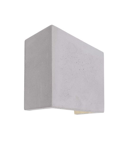 Deko-Light Wandaufbauleuchte Quinta II, Warmweiß, Beton, grau 341180
