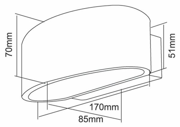 Deko-Light Wandaufbauleuchte Arietis, G9, max. 42W, silber 341189
