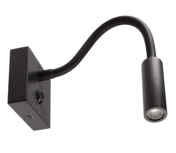 Deko-Light Wandaufbauleuchte Brahe I, Warmweiß, Alu, Schwarz 341237