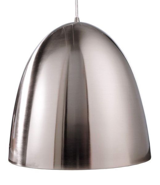 Deko-Light Pendelleuchte Bell, E27, max. 40W, Metall, silber, satiniert 342053