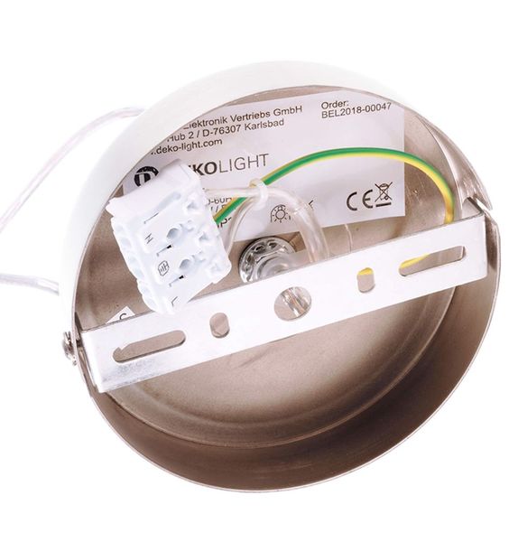 Deko-Light Pendelleuchte Asterope rund 400, E27, max. 40W, Metall, weiß, matt 342130