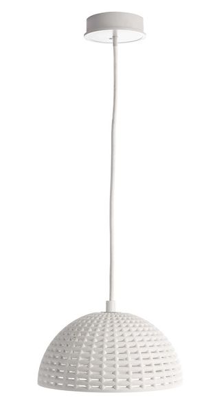 Deko-Light Pendelleuchte Basket I, E27, max. 40W, Gips, Weiß 342142
