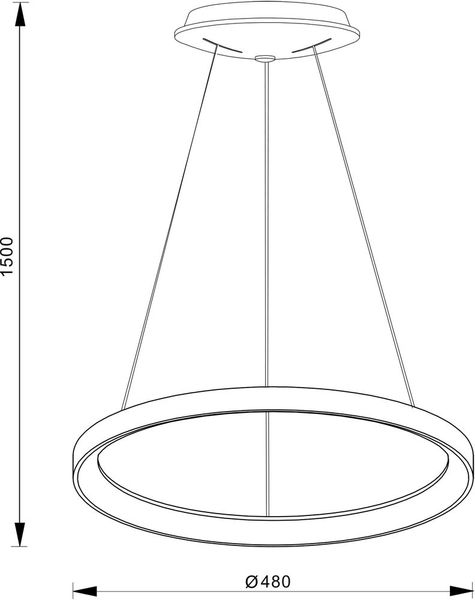 Deko-Light Pendelleuchte Merope 480mm, Warmweiß, Aluminium, Kaffee 342154