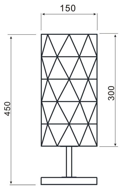 Deko-Light Tischleuchte Asterope linear, weiß, matt, E27, max. 40W 346003
