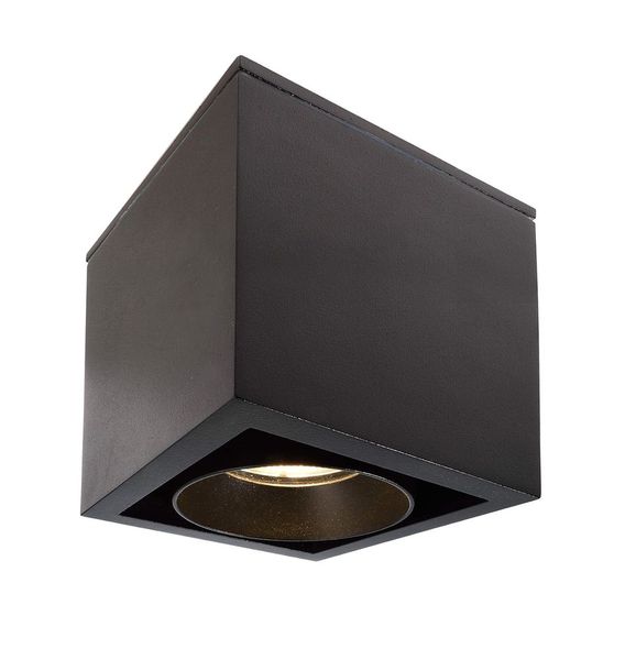 Deko-Light Deckenaufbauleuchte Ceti, Warmweiß, schwarz, IP44 348046