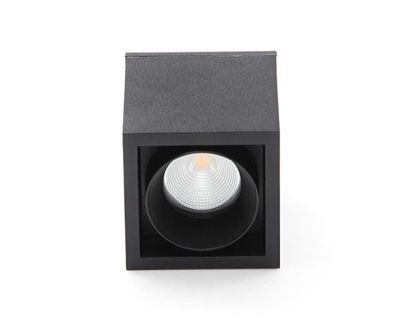 Deko-Light Deckenaufbauleuchte Ceti, Warmweiß, schwarz, IP44 348046