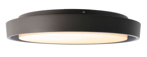 Deko-Light Deckenaufbauleuchte Ascella, Warmweiß, Graphitgrau, IP54 348069
