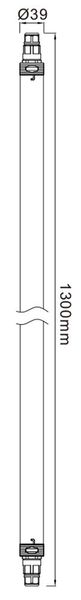 Deko-Light Deckenaufbauleuchte TRI PROOF Slim 1300, Neutralweiß, Weiß, mattiert, IP68/max.2m 348139