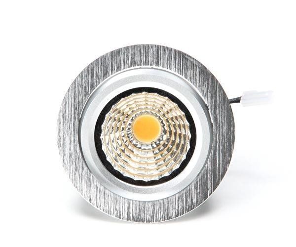 Deko-Light Deckeneinbauleuchte COB 95, silber, Neutralweiß, 40°, 26-27V DC, 350mA 565071