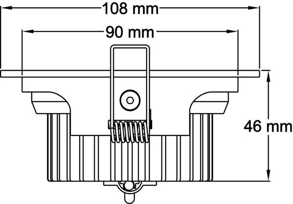 Deko-Light Deckeneinbauleuchte COB 95, silber, Neutralweiß, 40°, 26-27V DC, 350mA 565071