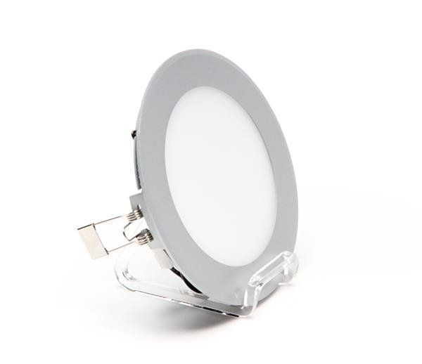 Deko-Light Deckeneinbauleuchte LED Panel 8, Perlhellgrau RAL 9022, Warmweiß, 115°, 17-18V DC, 350mA 565083