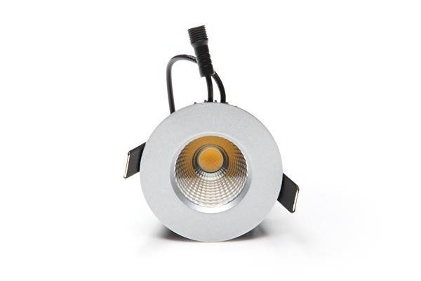 Deko-Light Deckeneinbauleuchte COB 68 IP65, Perlhellgrau RAL 9022, Warmweiß, 45°, 17-18V DC, 350mA, IP65 565109