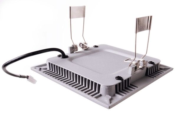 Deko-Light Deckeneinbauleuchte LED Panel Square 8, Perlhellgrau RAL 9022, Warmweiß, 110°, 18-19V DC, 350mA 565153
