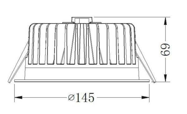 Deko-Light Deckeneinbauleuchte COB 130, Neutralweiß, 60°, 34,8V DC, 500mA 565181