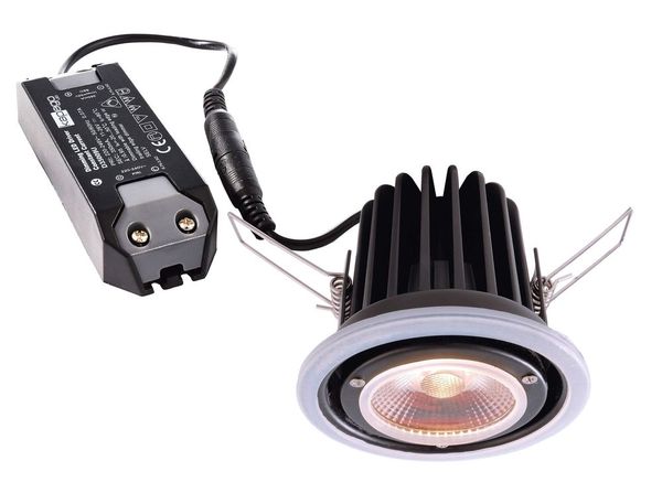 Deko-Light Deckeneinbauleuchte COB 68 Mood IP65 Dim to warm, Signalweiß, Warmweiß, 40°, IP65 565192