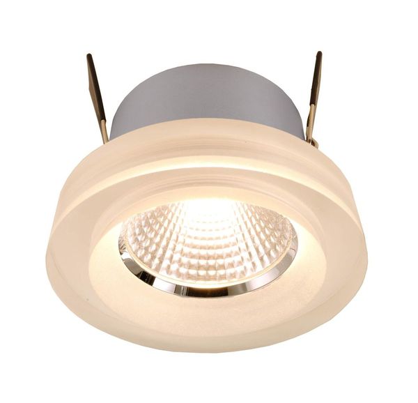 Deko-Light Deckeneinbauleuchte COB 68 Acryl, silber, Warmweiß, 30°, 18-20V, 350mA 565195