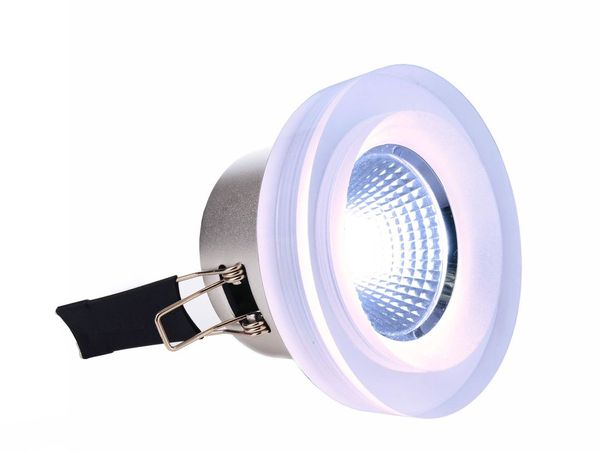 Deko-Light Deckeneinbauleuchte COB 68 Acryl, silber, RGB, 45°, 24VDC 565197