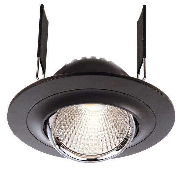 Deko-Light Deckeneinbauleuchte Saturn, schwarz, Chrom, Neutralweiß, 30°, 17-18V DC, 350mA 565203