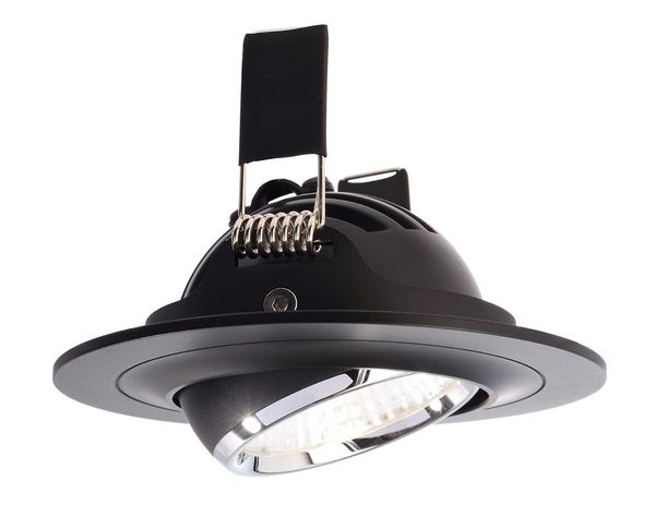 Deko-Light Deckeneinbauleuchte Saturn, schwarz, Chrom, Neutralweiß, 30°, 17-18V DC, 350mA 565203