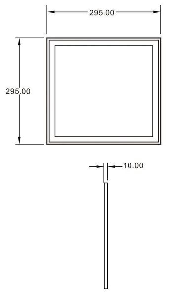 Deko-Light Deckeneinbauleuchte LED Panel 3K SMALL, matt, Warmweiß, 115°, 34-35V DC, 700mA 565220