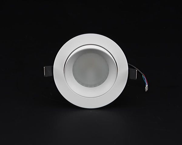 Deko-Light Deckeneinbauleuchte COB 94 RGBW, Grauweiß RAL 9002, matt, RGB + Warmweiß, 60°, 24VDC 565245