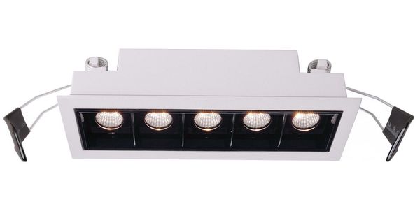 Deko-Light Deckeneinbauleuchte Ceti 5, weiß, matt, Warmweiß, 45°, 14-15V DC, 700mA 565250