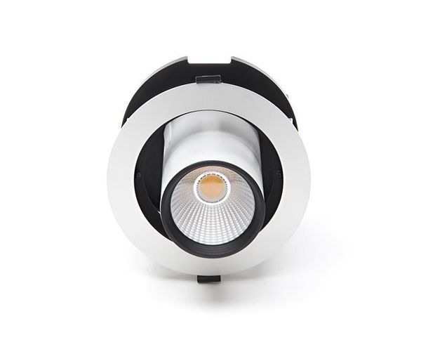 Deko-Light Deckeneinbauleuchte Luna 30, Reinweiß, mattiert, Warmweiß, 40° 565259