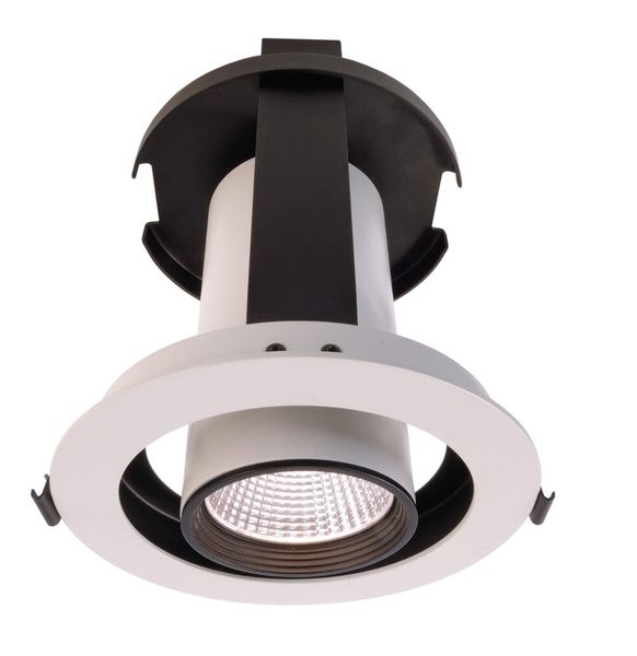 Deko-Light Deckeneinbauleuchte Luna 30, Reinweiß, mattiert, Neutralweiß, 40° 565260