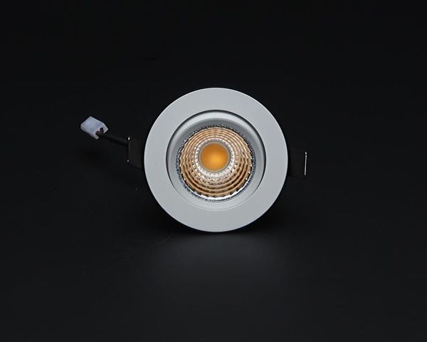 Deko-Light Deckeneinbauleuchte COB-68-350mA-2700K-rund-flach, Signalweiß, Warmweiß, 45°, 14-15V DC, 350mA 565263