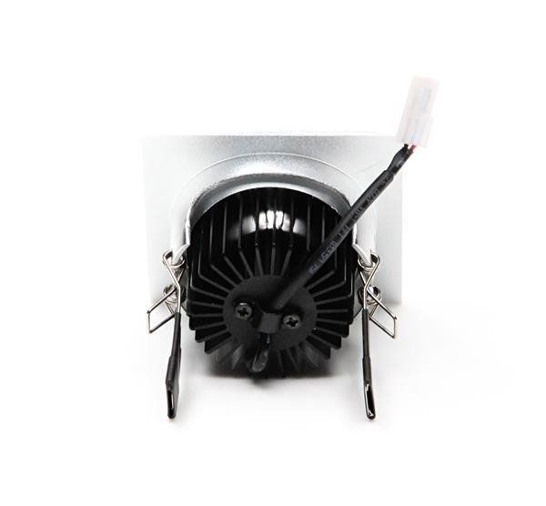 Deko-Light Deckeneinbauleuchte COB-68-350mA-2700K-eckig, silber, Warmweiß, 45°, 16-17V DC, 350mA 565282