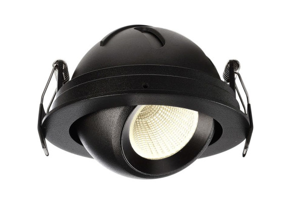 Deko-Light Deckeneinbauleuchte Bellatrix, Schwarz, Warmweiß, 40°, 18V DC, 500mA 565341
