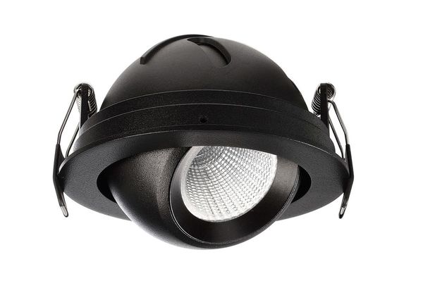 Deko-Light Deckeneinbauleuchte Bellatrix, Schwarz, Warmweiß, 40°, 18V DC, 500mA 565341