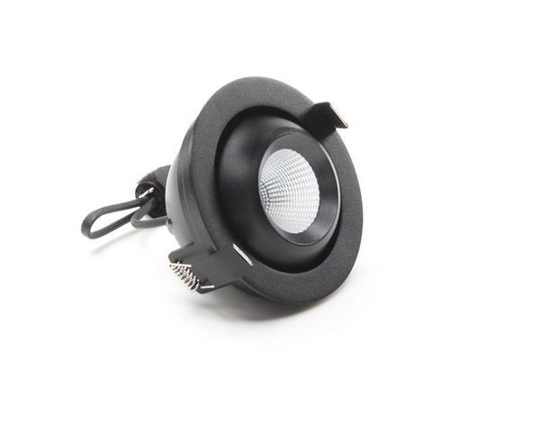 Deko-Light Deckeneinbauleuchte Bellatrix, Schwarz, Warmweiß, 40°, 18V DC, 500mA 565341