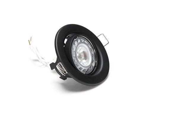 Deko-Light Deckeneinbauring, Signalschwarz, matt, 12V, GU5.3 MR16, max. 50W 686864