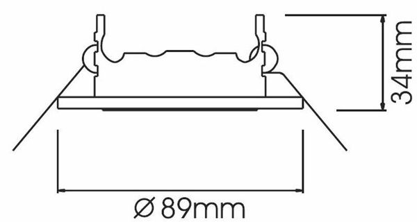 Deko-Light Deckeneinbauring, kupferfarben, 12V, GU5.3 MR16, max. 50W 686867