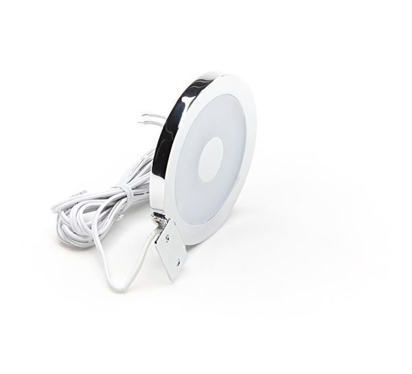 Deko-Light Möbelaufbauleuchte Spiegel Rund, Neutralweiß, 12V DC, Alu, Silber, Chrom, IP44 687130