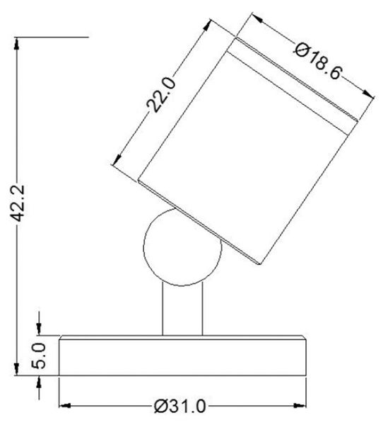 Deko-Light Displayleuchte Herculis magnetic, Warmweiß, Schwarz, 3V DC, 350mA 688025