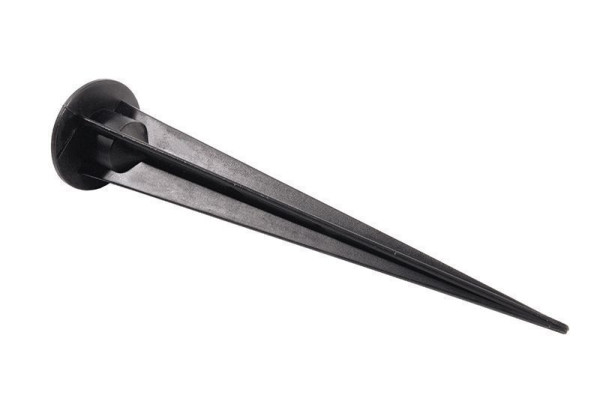 Deko-Light Erdspieß mit Gewindebuchse M6, 160x43mm, Schwarz, 160mm 700229