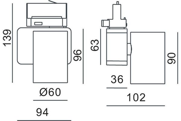 Deko-Light Schienensystem 3-Phasen 230V, Nihal Mini, Warmweiß, silber 707054