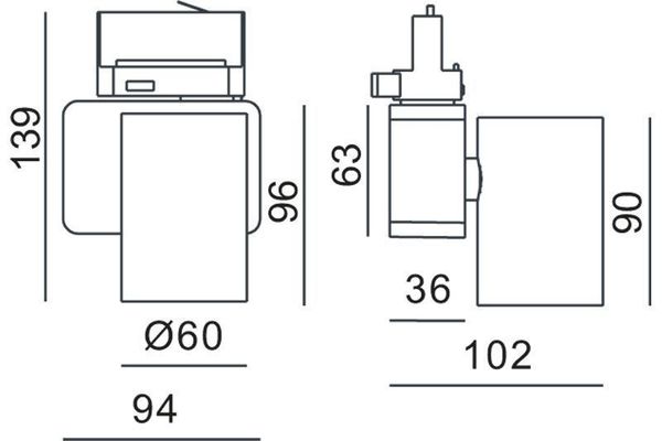Deko-Light Schienensystem 3-Phasen 230V, Nihal Mini, Neutralweiß, silber 707055