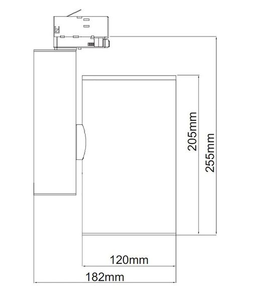 Deko-Light Schienensystem 3-Phasen 230V, Aaron, Warmweiß, Weiß-matt, mattiert 707092
