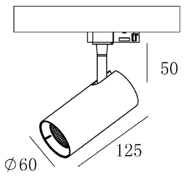 Deko-Light Schienensystem 3-Phasen 230V, Horus, Neutralweiß, Schwarz, mattiert 707096