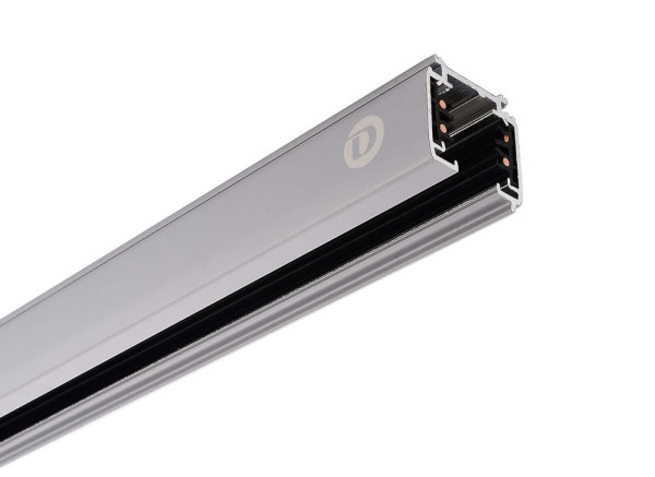 Deko-Light Schienensystem 3-Phasen 230V, D Line Aufbaustromschiene 1m grau 710001