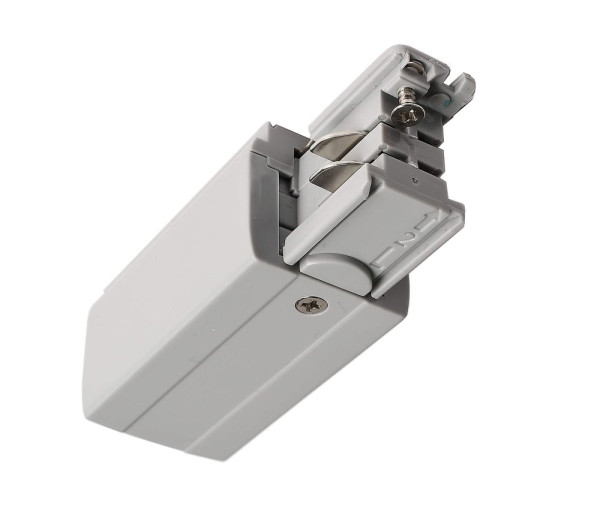 Deko-Light Schienensystem 3-Phasen 230V, D Line elektrischer Einspeiser links grau 710010