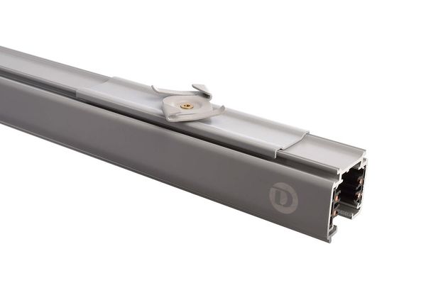 Deko-Light Schienensystem 3-Phasen 230V, D Line Rasterdecken Schnellmontageklammer grau 710052