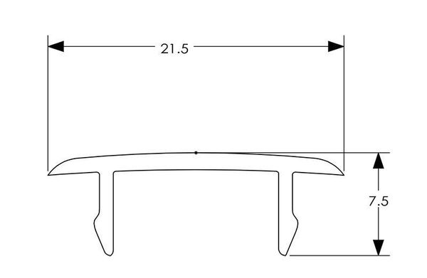 Deko-Light Schienensystem 3-Phasen 230V, D Line Abdeckblende Einbaustromschiene 710077