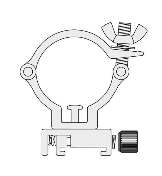 Deko-Light Schienensystem 3-Phasen 230V, D Line Truss Adapter, Silber 710083