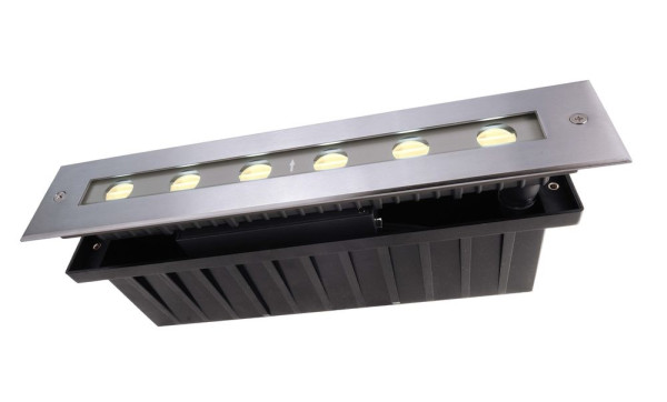 Deko-Light Bodeneinbauleuchte Line II WW, asymmetrisch, Warmweiß, IP67 730262